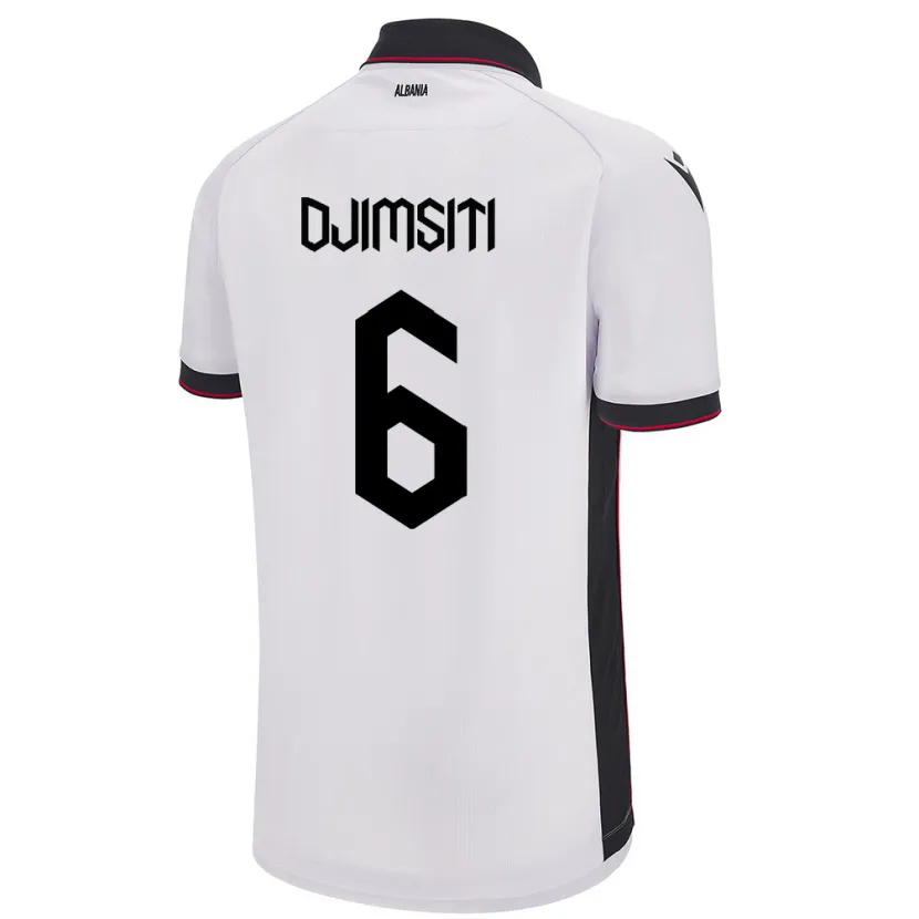 Danxen Kid Albania Berat Djimsiti #6 White Away Jersey 24-26 T-Shirt