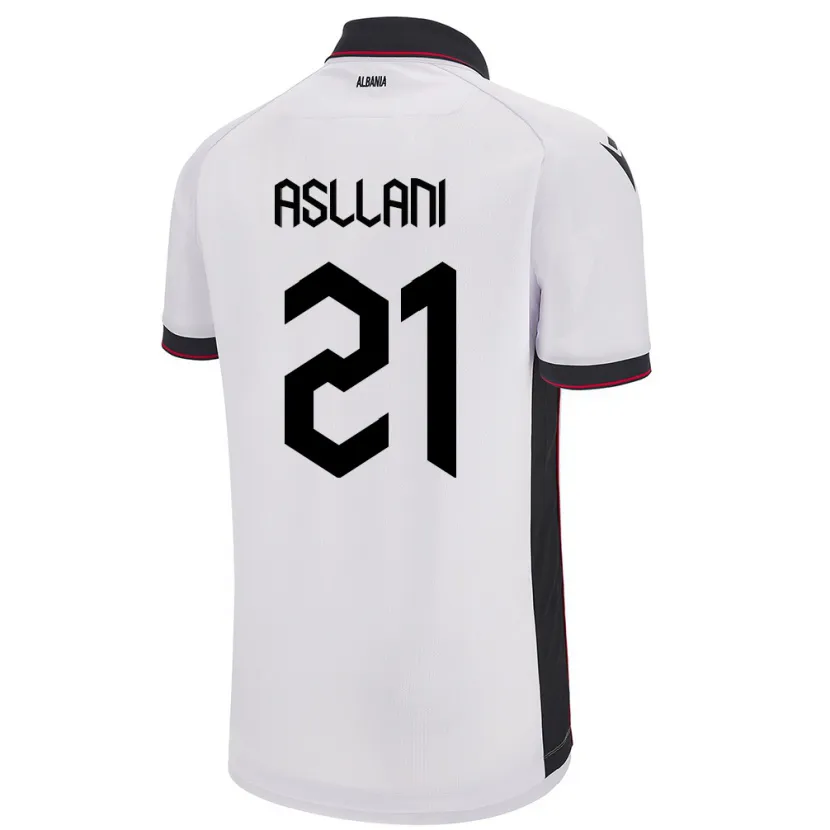 Danxen Kid Albania Kristjan Asllani #21 White Away Jersey 24-26 T-Shirt
