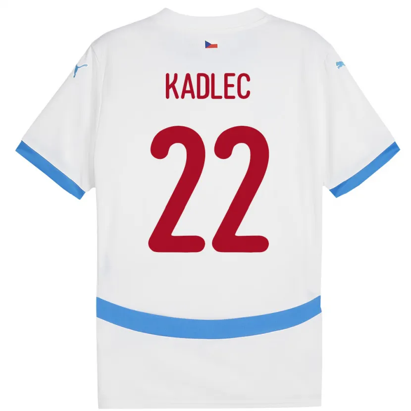 Danxen Kid Czech Republic Adam Kadlec #22 White Away Jersey 24-26 T-Shirt