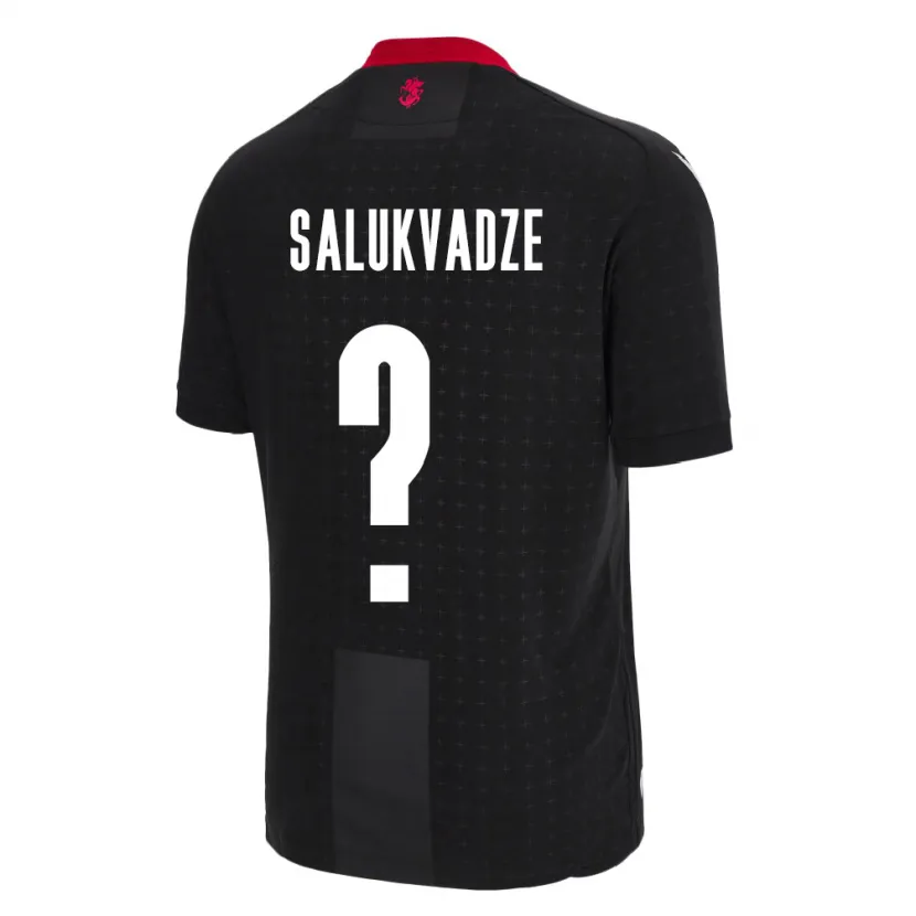 Danxen Kid Georgia Luka Salukvadze #0 Black Away Jersey 24-26 T-Shirt