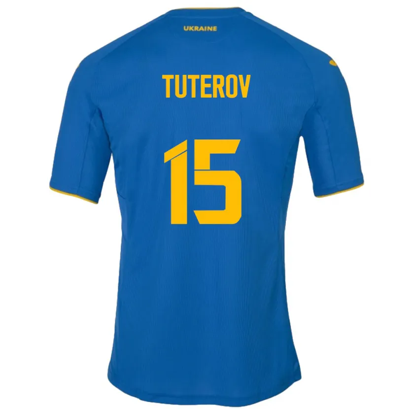 Danxen Kid Ukraine Timur Tuterov #15 Blue Away Jersey 24-26 T-Shirt