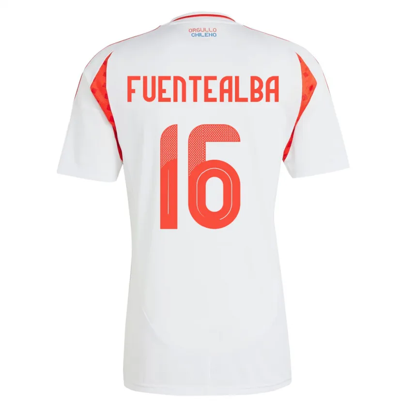Danxen Kid Chile Jeison Fuentealba #16 White Away Jersey 24-26 T-Shirt