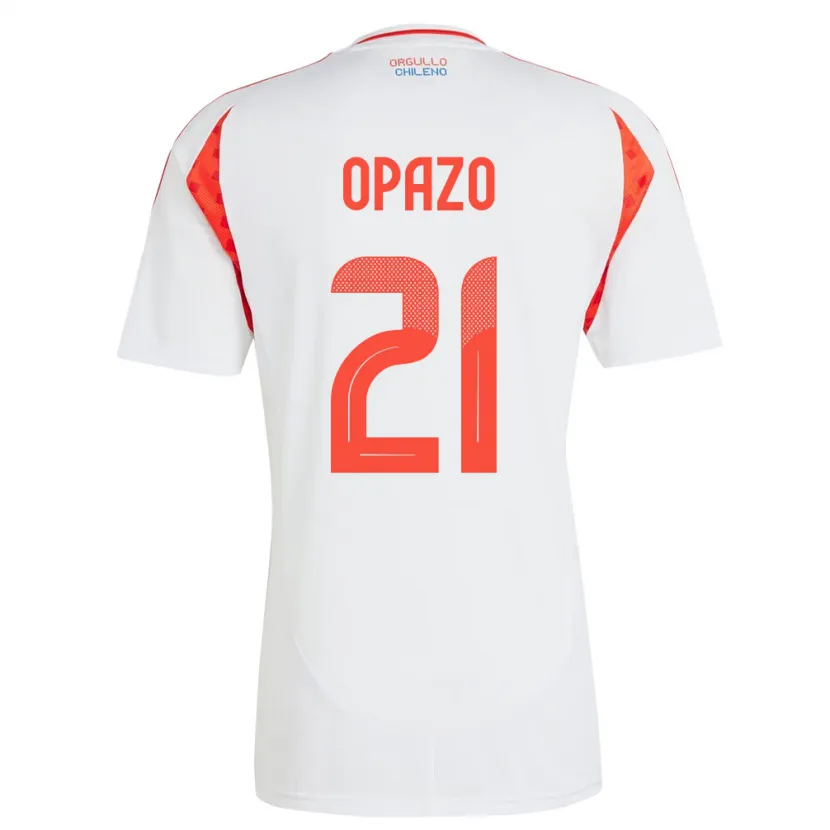 Danxen Kid Chile Diego Opazo #21 White Away Jersey 24-26 T-Shirt