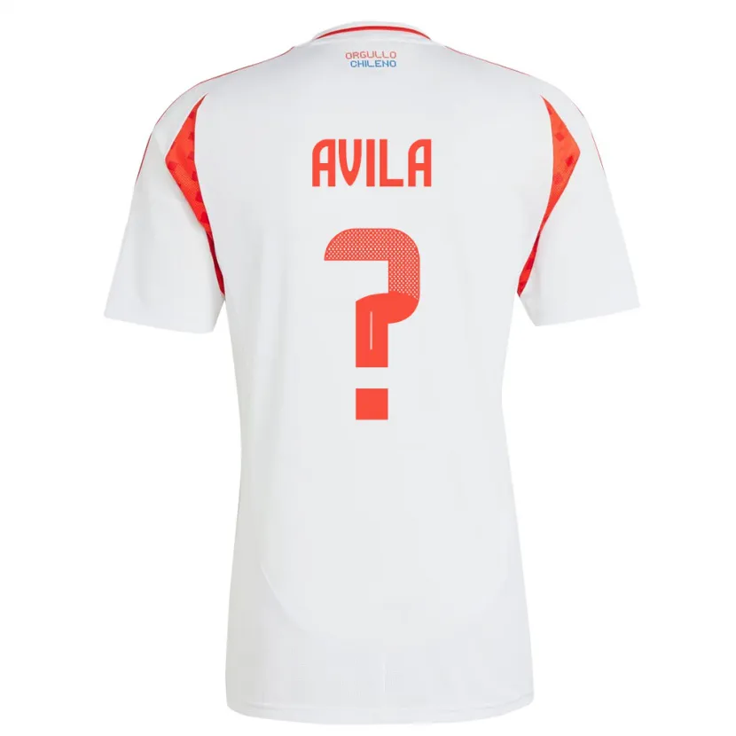 Danxen Kid Chile Gustavo Ávila #0 White Away Jersey 24-26 T-Shirt