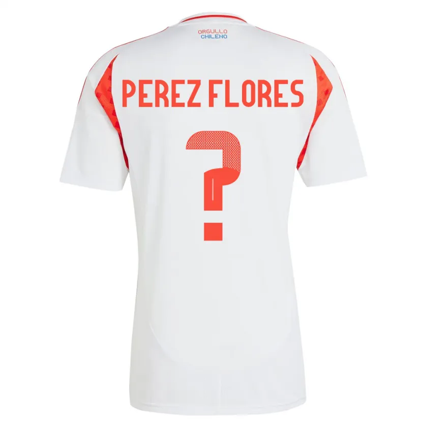 Danxen Kid Chile Benjamín Pérez Flores #0 White Away Jersey 24-26 T-Shirt