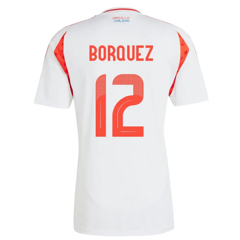 Danxen Kid Chile Gabriela Bórquez #12 White Away Jersey 24-26 T-Shirt