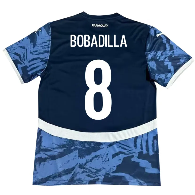 Danxen Kid Paraguay Damián Bobadilla #8 Blue Away Jersey 24-26 T-Shirt