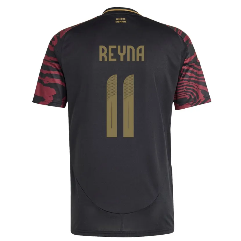 Danxen Kid Peru Bryan Reyna #11 Black Away Jersey 24-26 T-Shirt