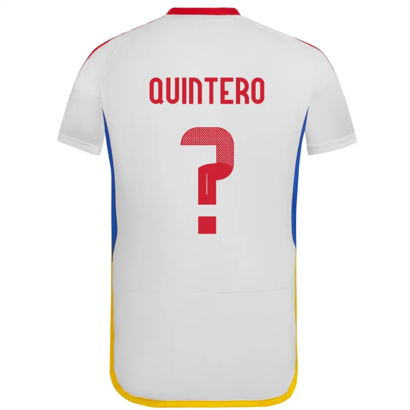 Danxen Kid Venezuela Teo Quintero #0 White Away Jersey 24-26 T-Shirt