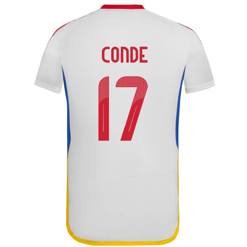 Danxen Kid Venezuela Óscar Conde #17 White Away Jersey 24-26 T-Shirt