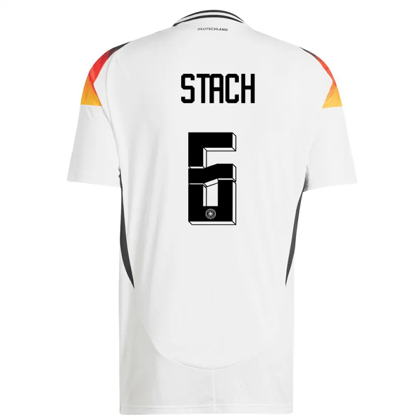 Danxen Men Germany Anton Stach #6 White Home Jersey 24-26 T-Shirt