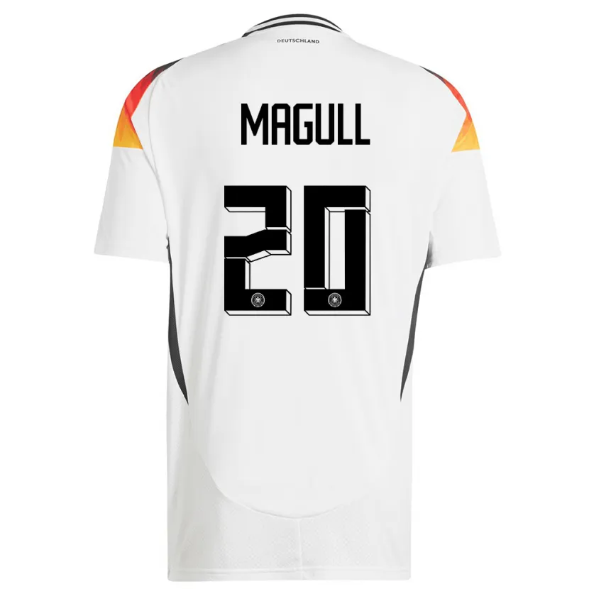 Danxen Men Germany Lina Magull #20 White Home Jersey 24-26 T-Shirt