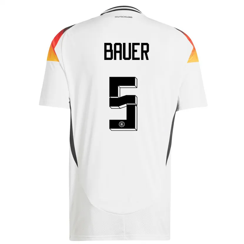 Danxen Men Germany Maximilian Bauer #5 White Home Jersey 24-26 T-Shirt