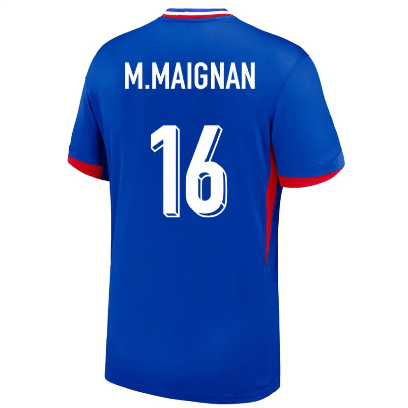 Danxen Men France Mike Maignan #16 Blue Home Jersey 24-26 T-Shirt