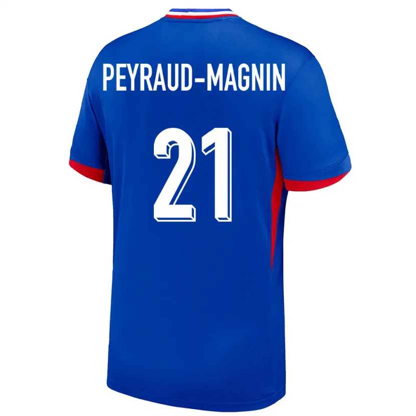 Danxen Men France Pauline Peyraud Magnin #21 Blue Home Jersey 24-26 T-Shirt