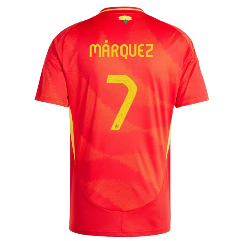 Danxen Men Spain Rosa Marquez #7 Red Home Jersey 24-26 T-Shirt