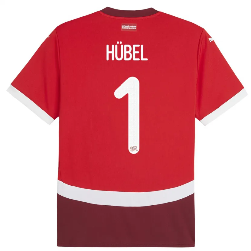Danxen Men Switzerland Marvin Hubel #1 Red Home Jersey 24-26 T-Shirt