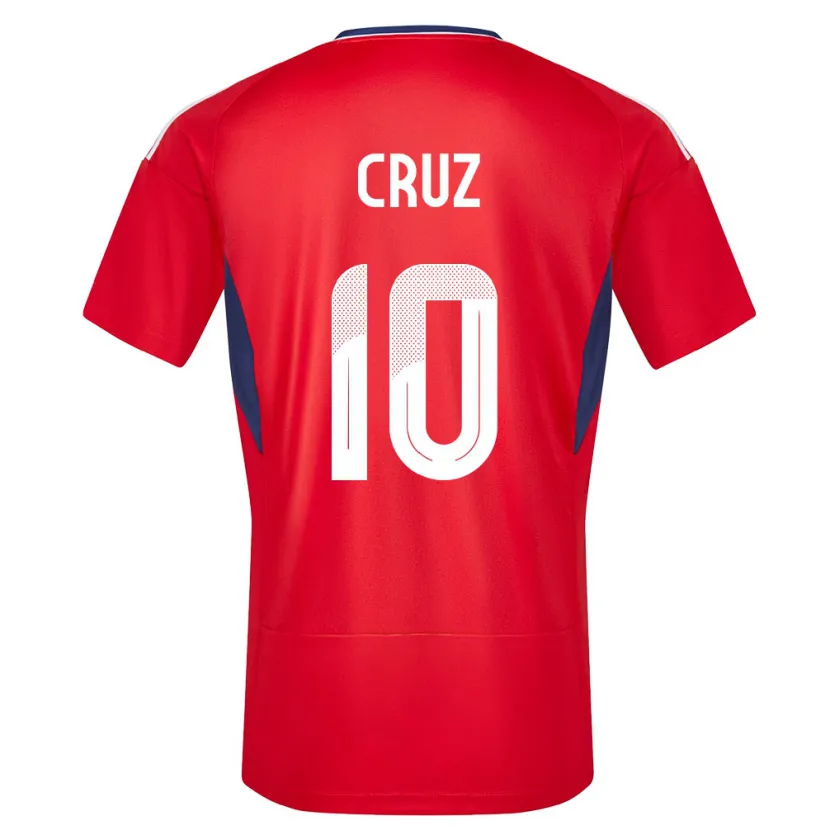 Danxen Men Costa Rica Shirley Cruz #10 Red Home Jersey 24-26 T-Shirt