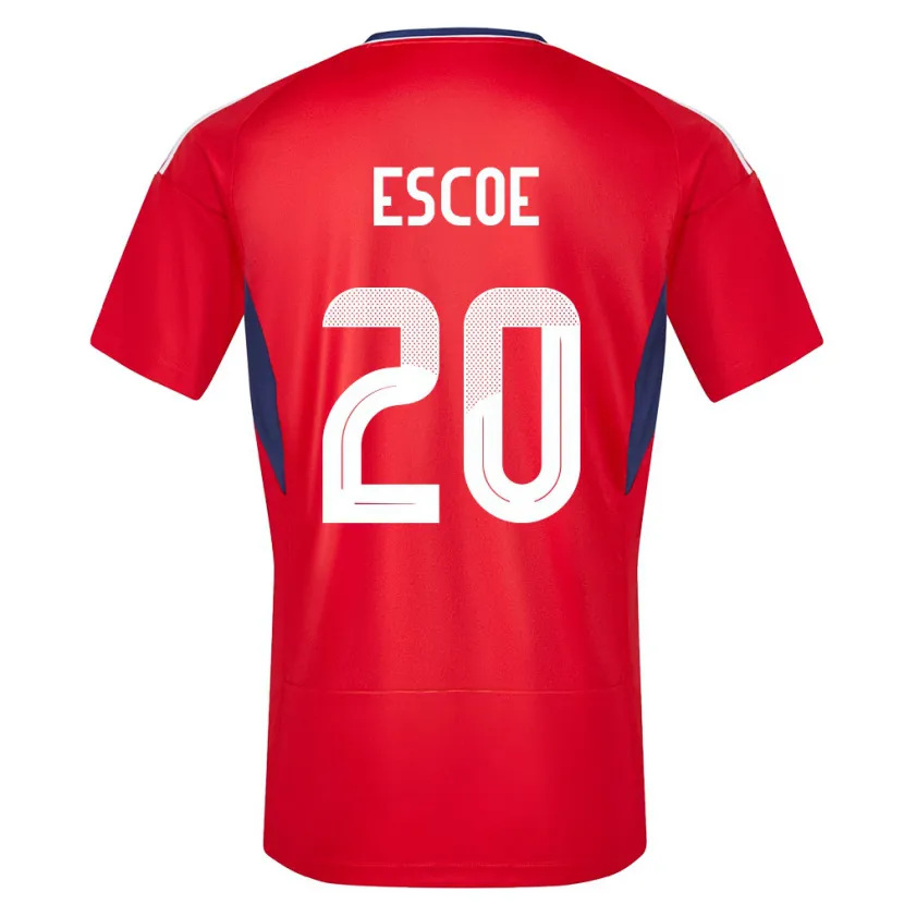 Danxen Men Costa Rica Enyel Escoe #20 Red Home Jersey 24-26 T-Shirt