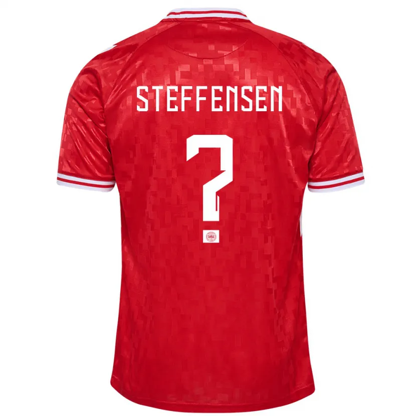 Danxen Men Denmark Mark Steffensen #0 Red Home Jersey 24-26 T-Shirt