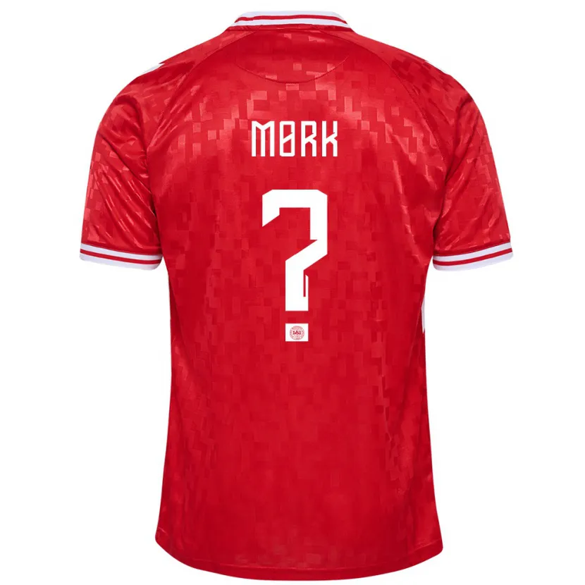Danxen Men Denmark Sebastian Mørk #0 Red Home Jersey 24-26 T-Shirt