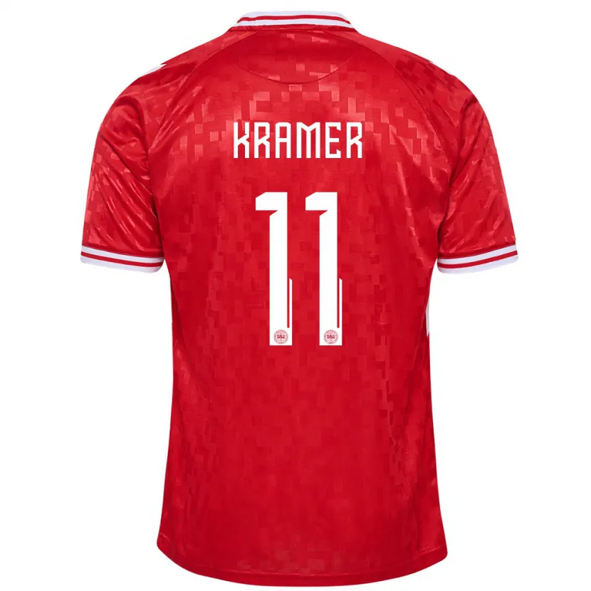 Danxen Men Denmark Cornelia Kramer #11 Red Home Jersey 24-26 T-Shirt