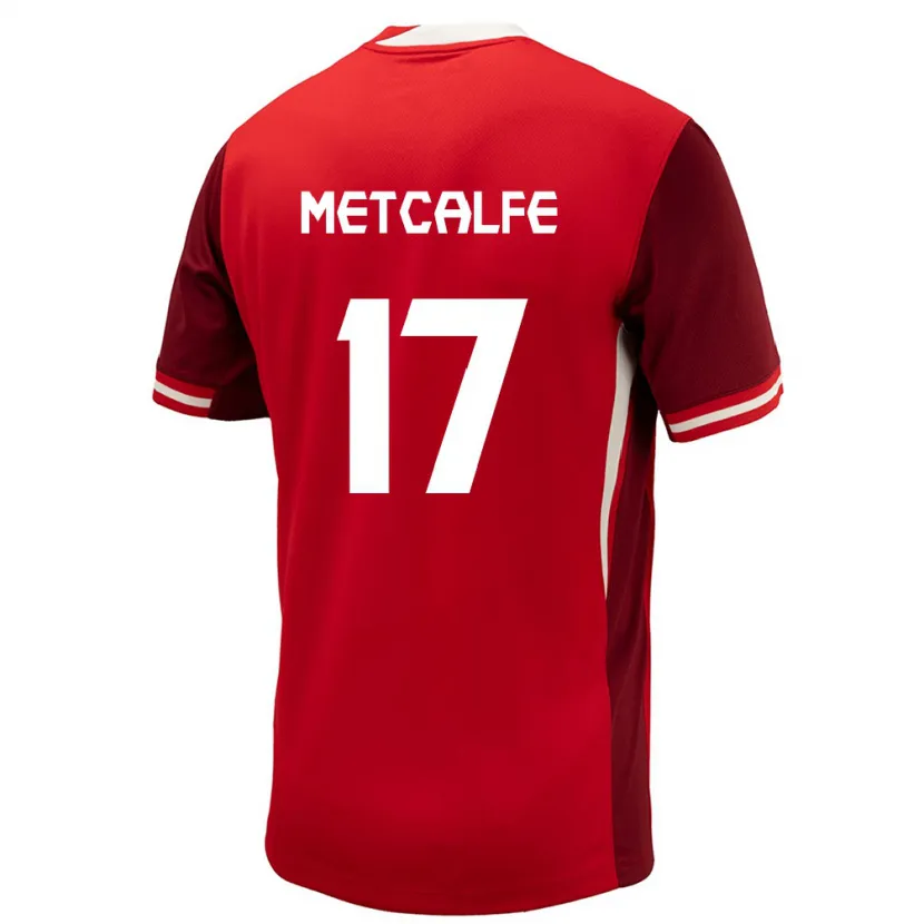 Danxen Men Canada Patrick Metcalfe #17 Red Home Jersey 24-26 T-Shirt