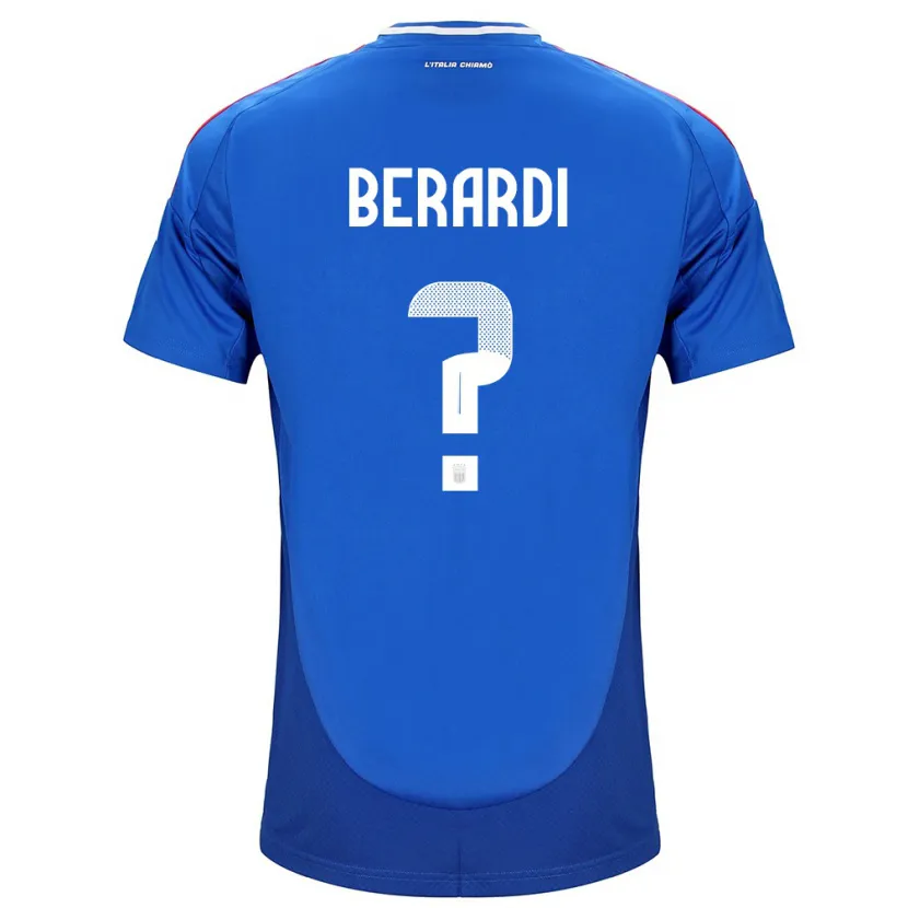 Danxen Men Italy Domenico Berardi #0 Blue Home Jersey 24-26 T-Shirt