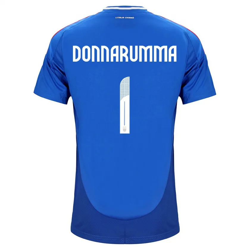 Danxen Men Italy Gianluigi Donnarumma #1 Blue Home Jersey 24-26 T-Shirt