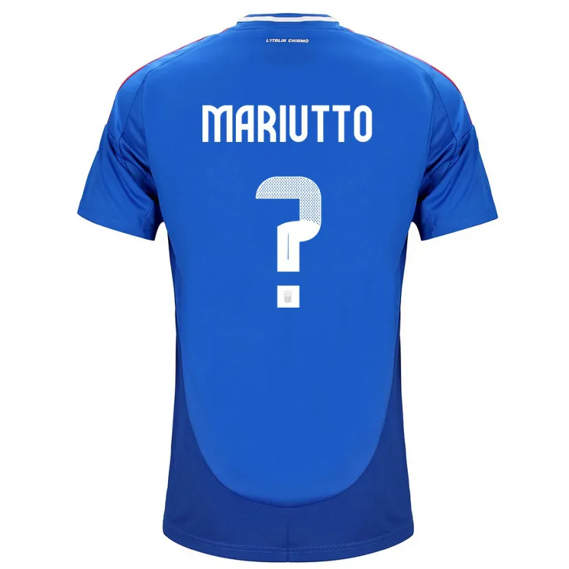 Danxen Men Italy Francesco Mariutto #0 Blue Home Jersey 24-26 T-Shirt