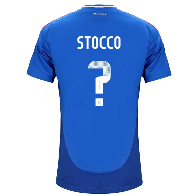 Danxen Men Italy Pietro Stocco #0 Blue Home Jersey 24-26 T-Shirt