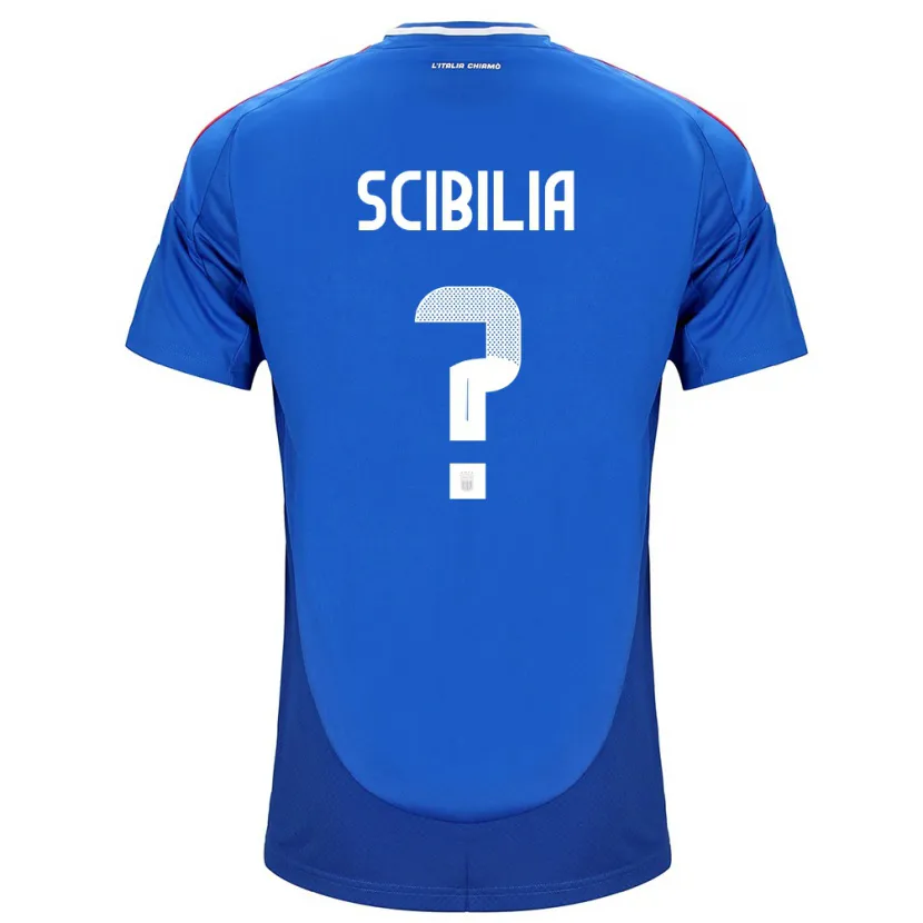 Danxen Men Italy Dylan Scibilia #0 Blue Home Jersey 24-26 T-Shirt