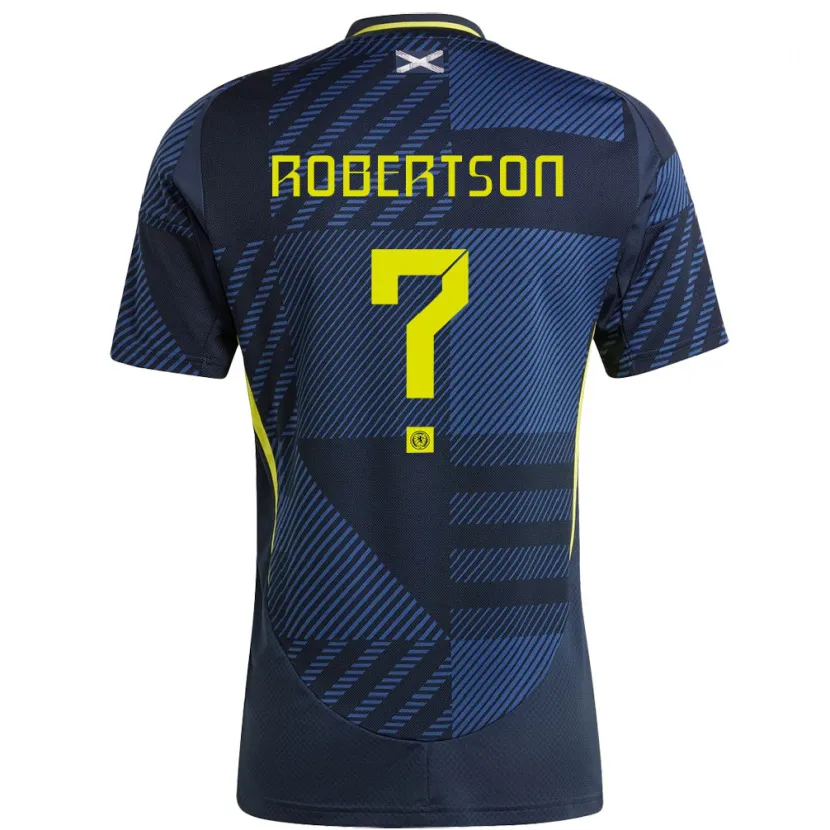 Danxen Men Scotland Finlay Robertson #0 Dark Blue Home Jersey 24-26 T-Shirt