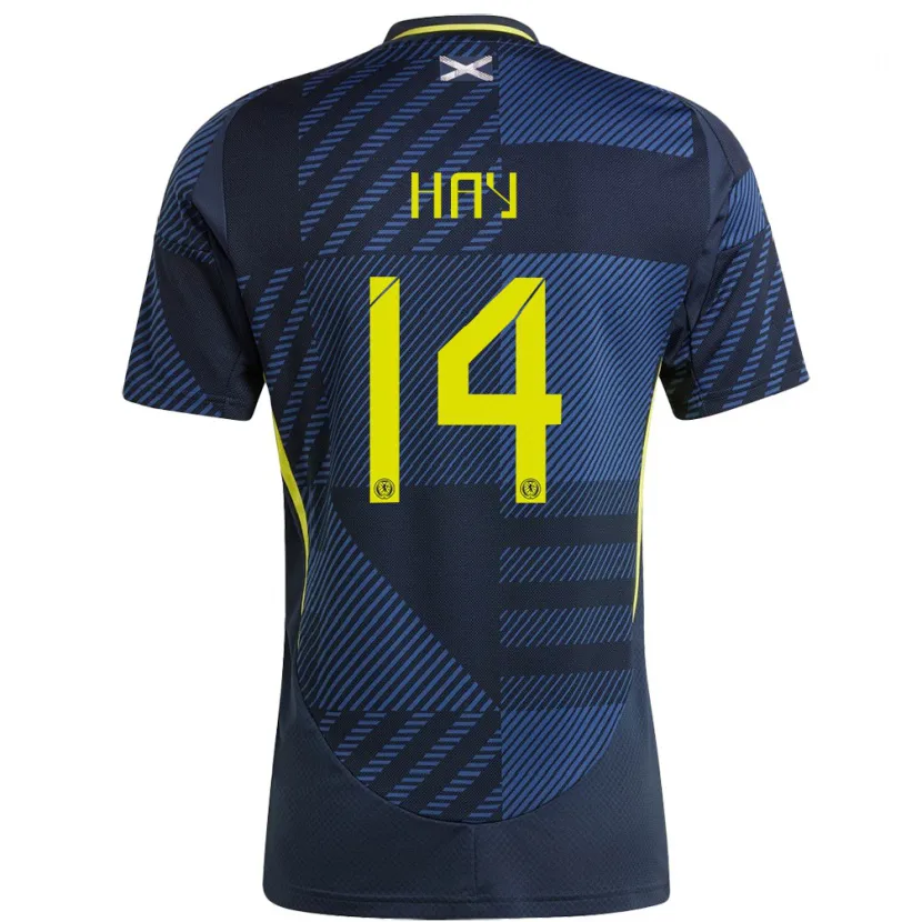 Danxen Men Scotland Brogan Hay #14 Dark Blue Home Jersey 24-26 T-Shirt