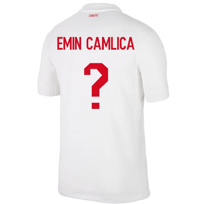 Danxen Men Turkey Muhammed Emin Çamlıca #0 White Home Jersey 24-26 T-Shirt