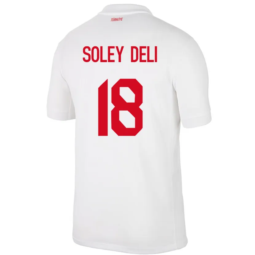 Danxen Men Turkey Dilara Soley Deli #18 White Home Jersey 24-26 T-Shirt