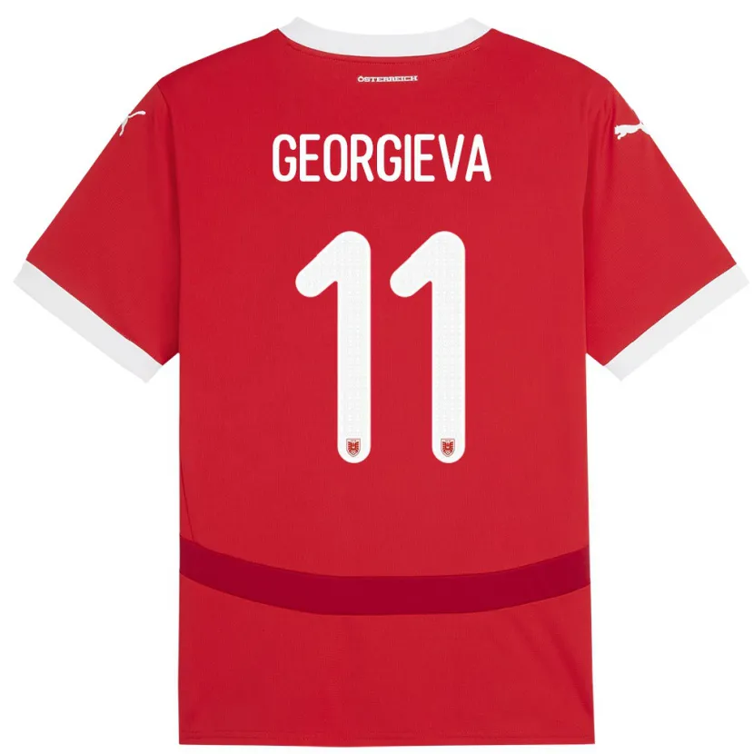 Danxen Men Austria Marina Georgieva #11 Red Home Jersey 24-26 T-Shirt