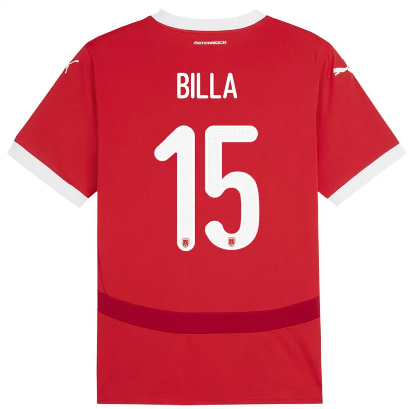 Danxen Men Austria Nicole Billa #15 Red Home Jersey 24-26 T-Shirt