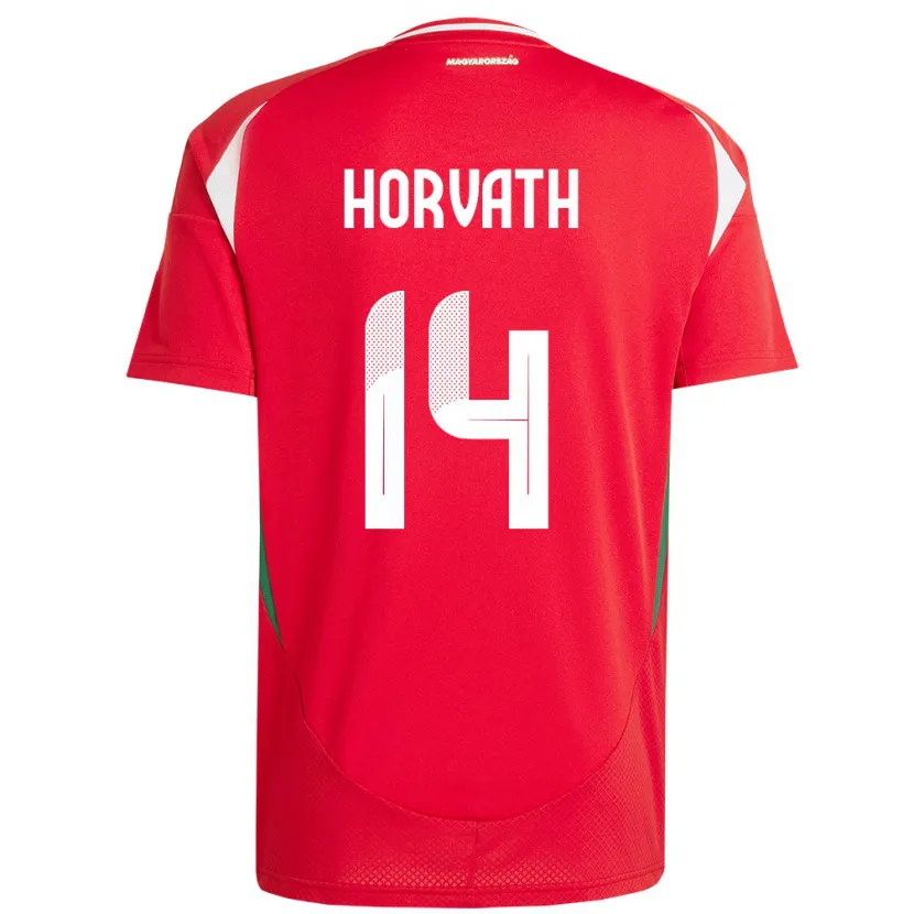 Danxen Men Hungary Artúr Horváth #14 Red Home Jersey 24-26 T-Shirt