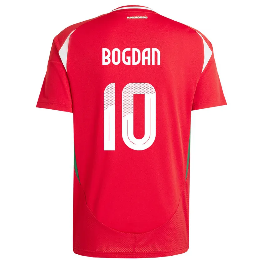 Danxen Men Hungary Hunor Bogdán #10 Red Home Jersey 24-26 T-Shirt