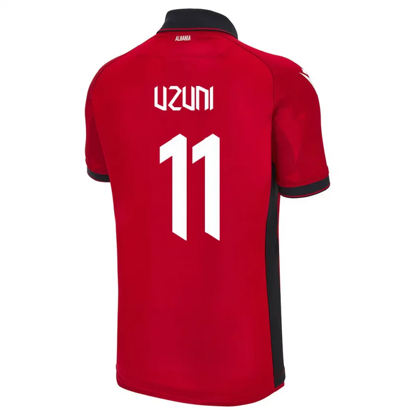 Danxen Men Albania Myrto Uzuni #11 Red Home Jersey 24-26 T-Shirt
