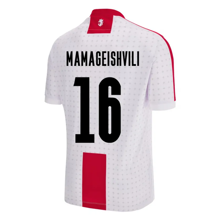 Danxen Men Georgia Gizo Mamageishvili #16 White Home Jersey 24-26 T-Shirt