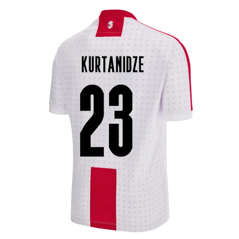 Danxen Men Georgia Revaz Kurtanidze #23 White Home Jersey 24-26 T-Shirt