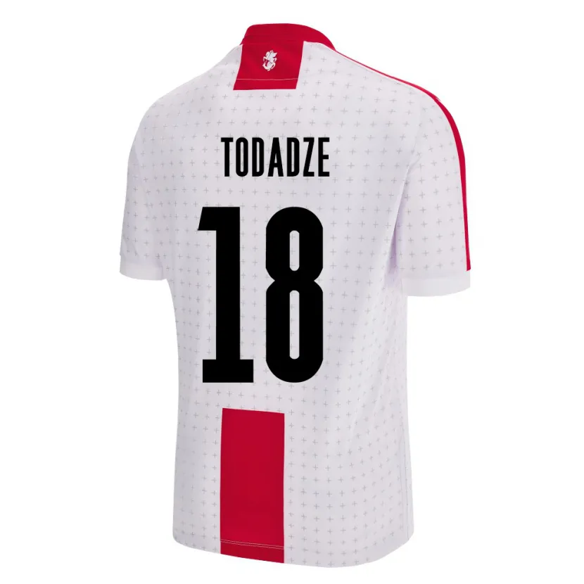 Danxen Men Georgia Teona Todadze #18 White Home Jersey 24-26 T-Shirt