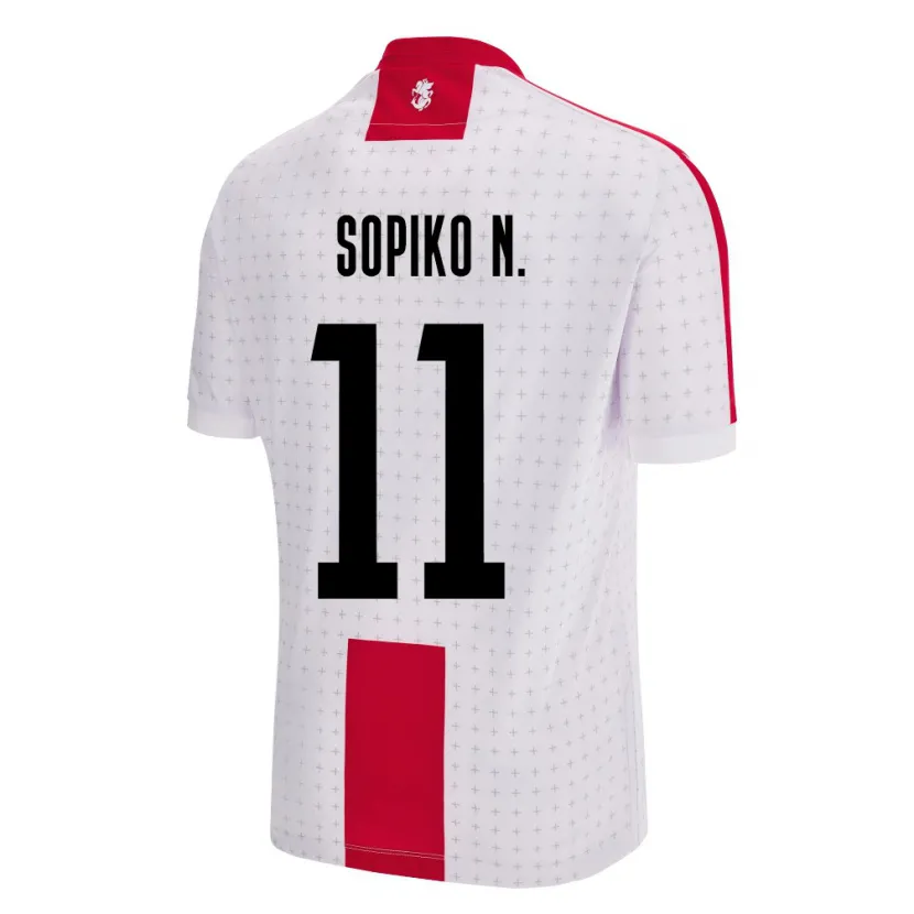 Danxen Men Georgia Sopiko Narsia #11 White Home Jersey 24-26 T-Shirt