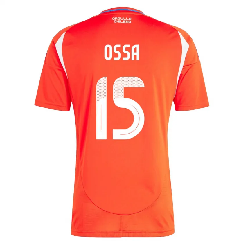 Danxen Men Chile Diego Ossa #15 Red Home Jersey 24-26 T-Shirt