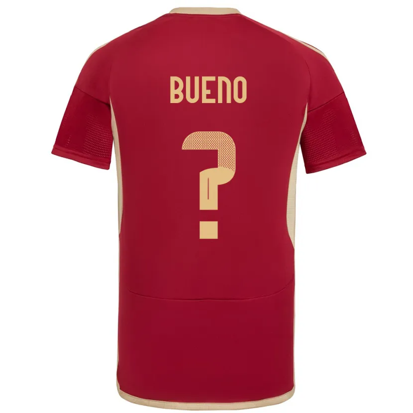 Danxen Men Venezuela Jesús Bueno #0 Burgundy Home Jersey 24-26 T-Shirt