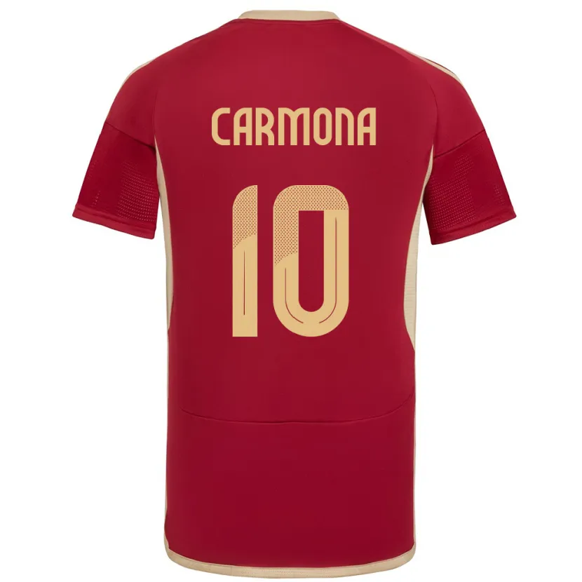 Danxen Men Venezuela Wikelman Carmona #10 Burgundy Home Jersey 24-26 T-Shirt