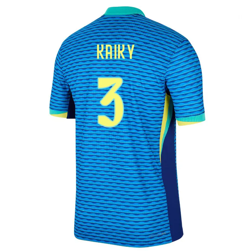 Danxen Men Brazil Kaiky #3 Blue Away Jersey 24-26 T-Shirt