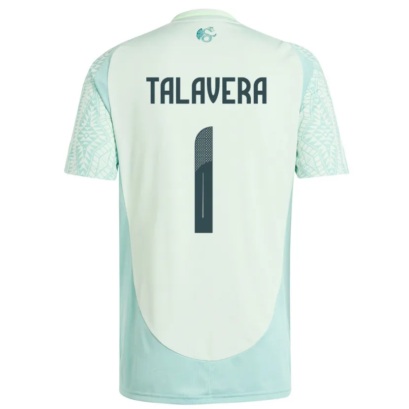 Danxen Men Mexico Alfredo Talavera #1 Linen Green Away Jersey 24-26 T-Shirt